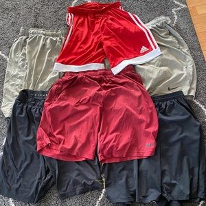 Mesh shorts package of 6